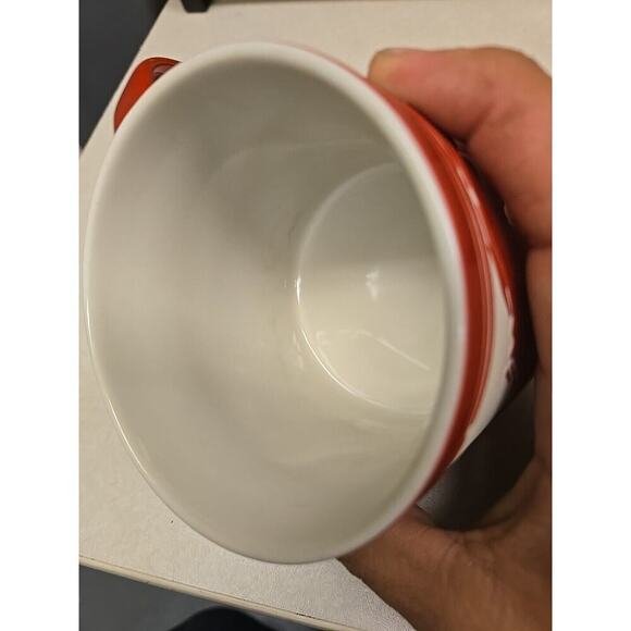 Etched Ceramic Mug California Republic Bear Red Off-White 14 Ounce SF Mercantile - Picture 5 of 15